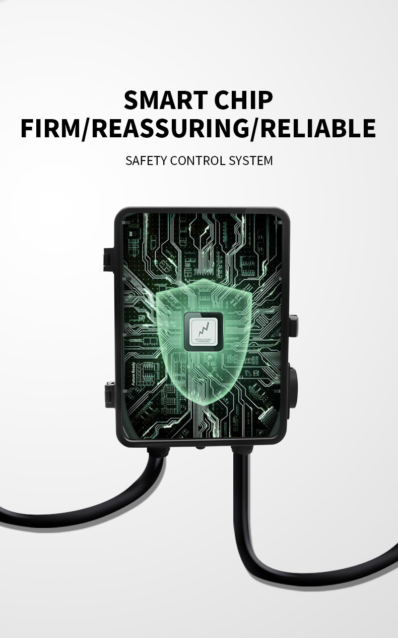 Mode 3 Type 2 Plug 1 Phase 3 Phase 7.4kw 22kw AC Wallbox Electric Car EV Charger Charging Station with WiFi