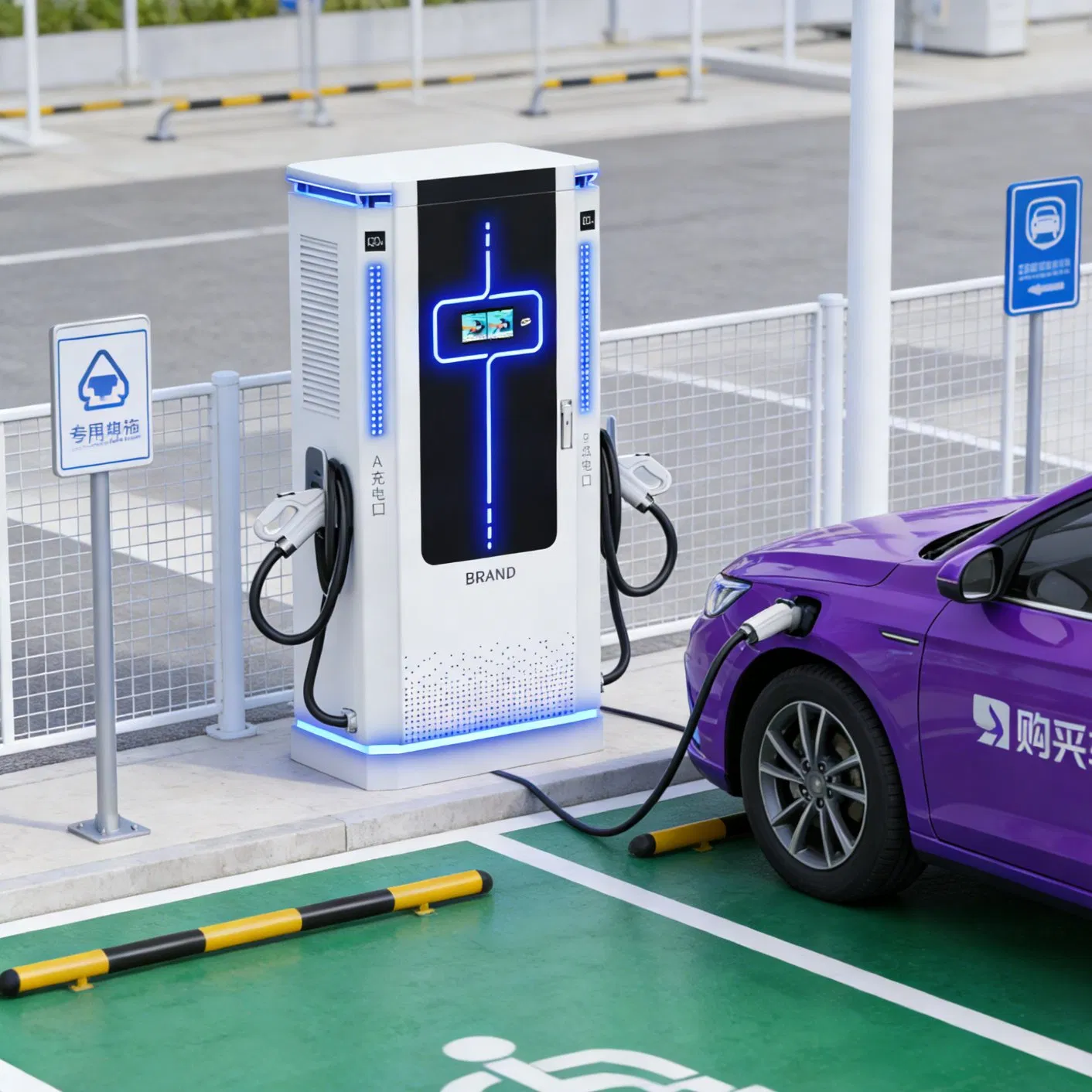 Smart University EV Charger with Campus Network Charging Station