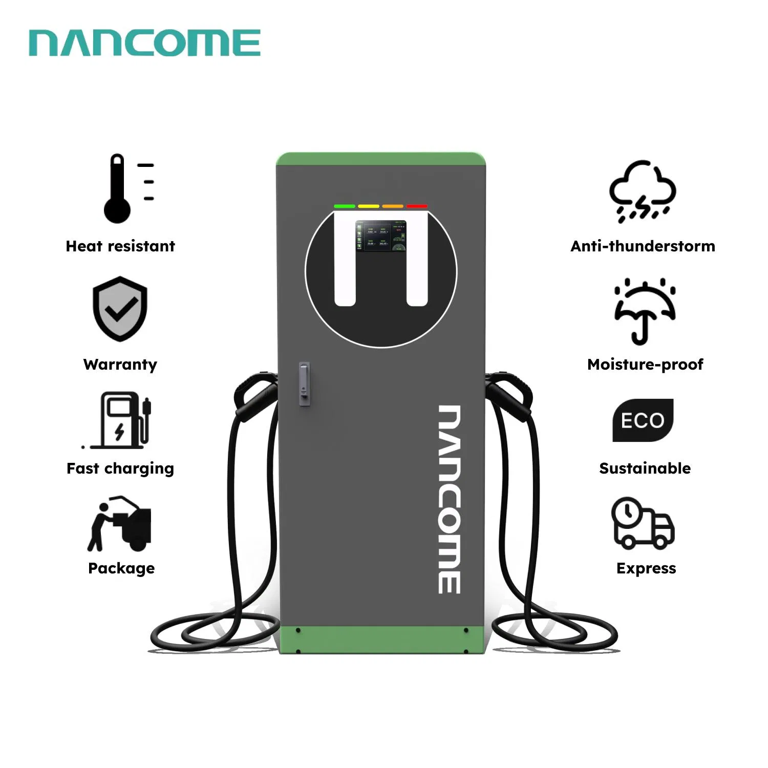High Power 160kw Fast EV Charger DC Electric Vehicle Charging Station