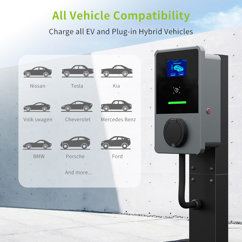 Wireless Smart Charging Point EV Charger with RFID Card/WiFi and APP Control