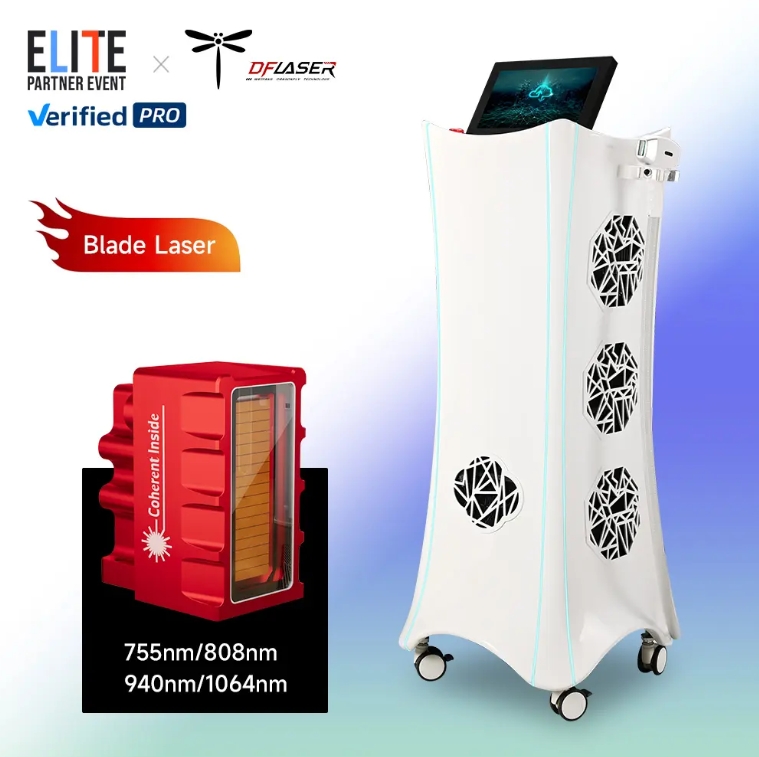 Discount DF-LASER Men Women 4 Waves 755 808 940 1064 Diode Hair Removal Diodo Made in Usa Depilacion Laser Pro Price Pricelist, Products