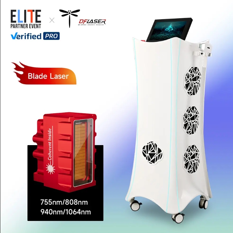 OEM Weifang DFLASER Ice Titanium Platinum CE TUV ISO 808nm Diode Laser Pro 4 Triple Wave Hair Removal Machine Price Factories, Quotes