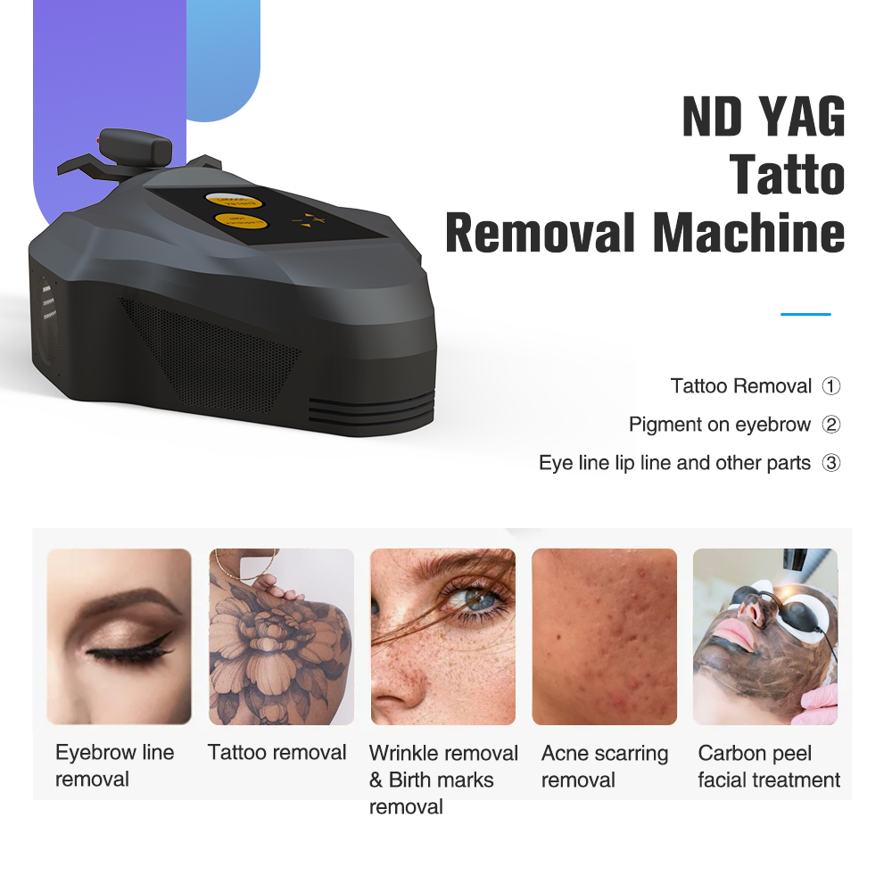 CE Certification Q Switch ND YAG Laser Permanent Tattoo Removal and Eyebrow Laser Tattoo Removal Machine Suppliers, Product