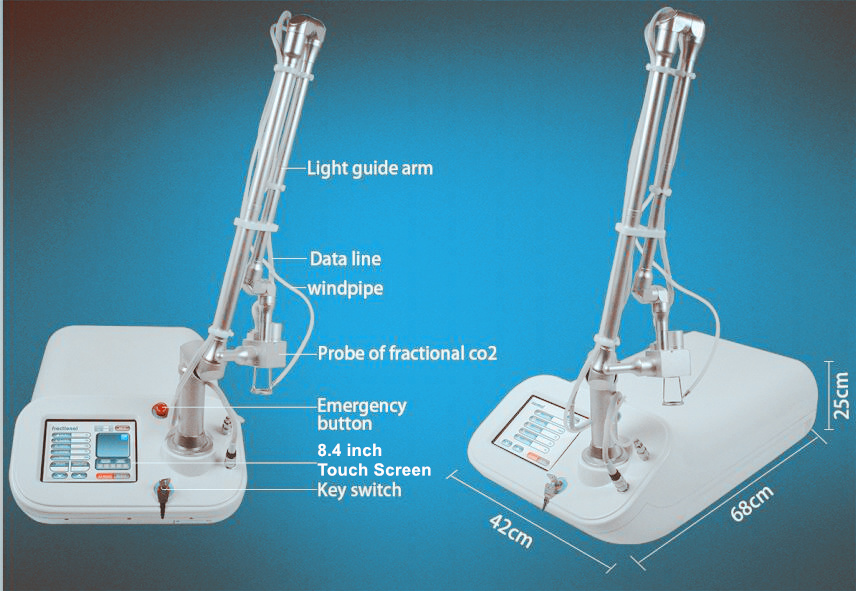 Picosecond laser machine side view