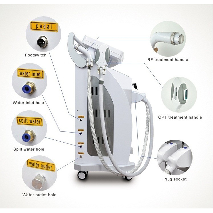 Discount 2025 4 in 1 E light+IPL+RF+ND YAG LASER opt shr beauty machine hair removal face lifting tattoo removal machine Supplier, Suppliers