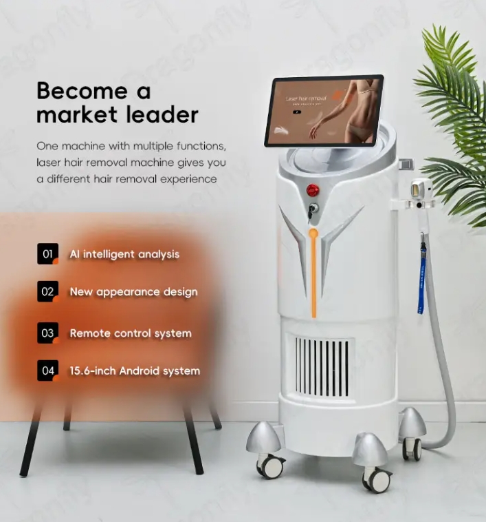 ODM Weifang Dragonfly Diode Laser Triple 4 Waves 755 808 940 1064 Diodo Laser Commerical Laser Hair Removal Price Quotes, Product