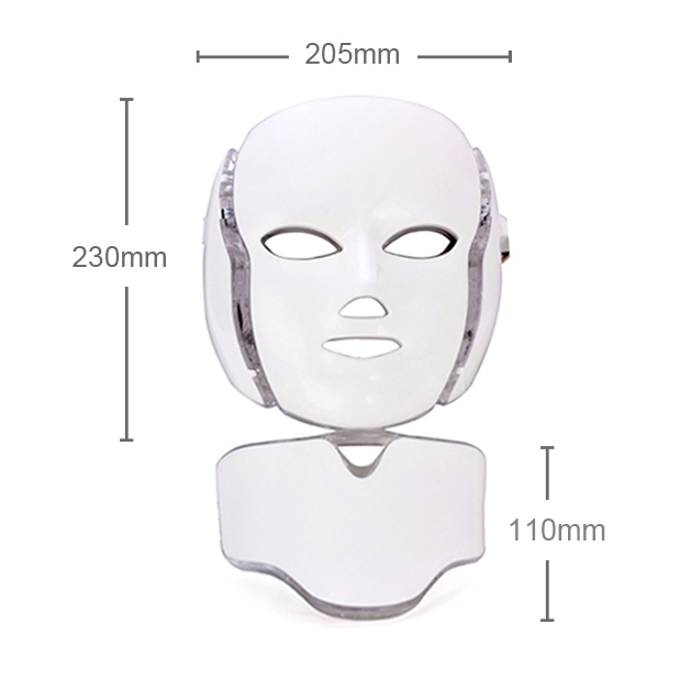 ODM Manufacturer Wholesale 7 Color Led Photon Light Therapy Machines Home Use Face Facial Beauty Mask with Neck for Facial Skin Care Factories, Products