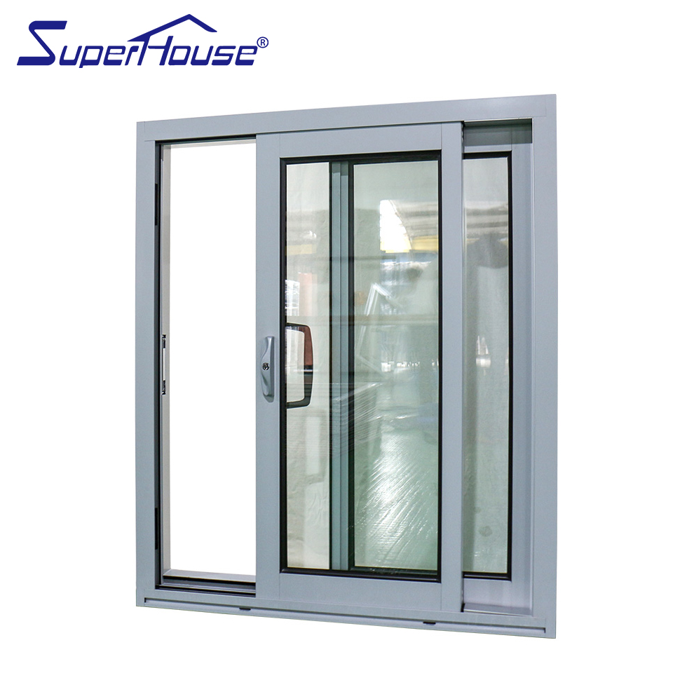 Florida Certified Aluminum Sliding Window Multi-point Lock D-type Handle Anti-pinch Windproof Anti-theft for Bedroom Living Room