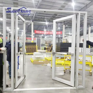 Impact NOA NFRC AS2047 Maimi Dade Approval Commercial Aluminium Door Panic Door Aluminum Escape Door with Electric Motor