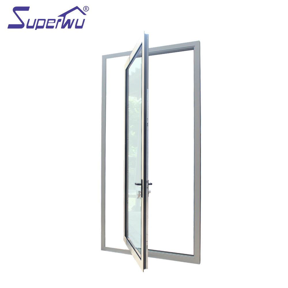 Commercial Aluminum Horizontal Pivot Door Double Glazing Low-E Tempered Glass Heat Soaked Energy Saving Office Entry Door