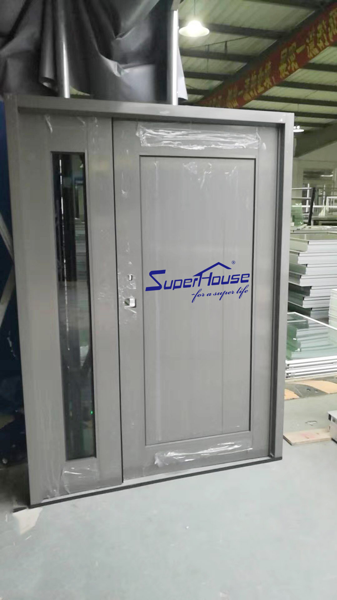 High Quality Durable and Modern Design for Maximum Home Protection & Anti-Theft Feature Front Entrance Aluminum Hinged Door