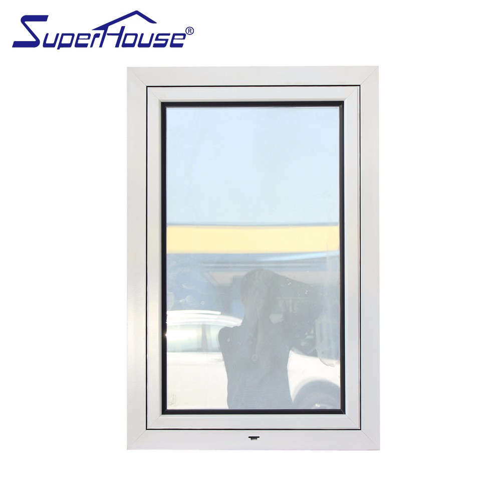 NFRC Certified Aluminum Tilt&Turn Window Double Glazing Low E Coating Customized Color Heat Insulation for Luxury Villa
