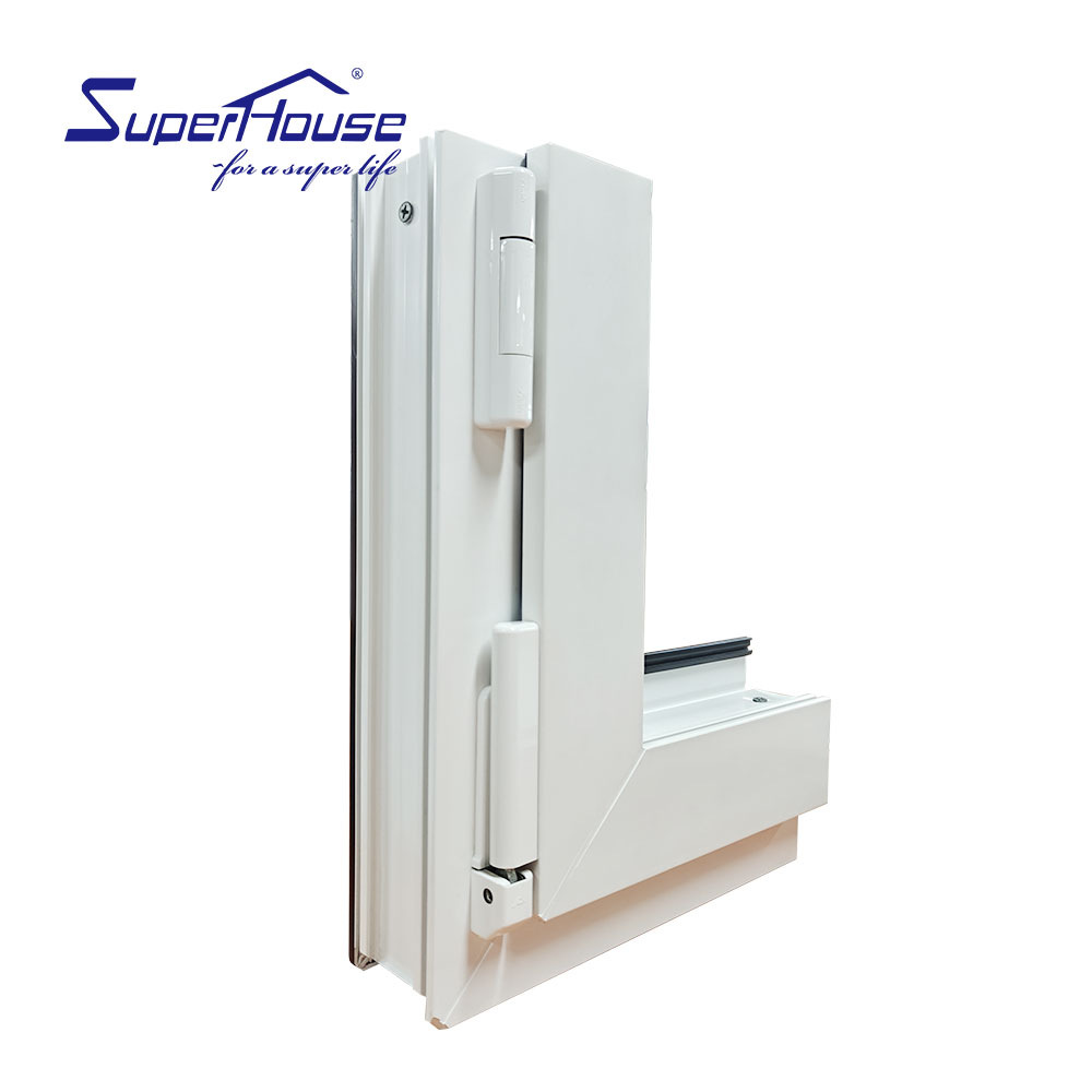 Superhouse Custom Vinyl UPVC Casement Glass windows Sample Contemporary Design with NFRC Certificate Factory
