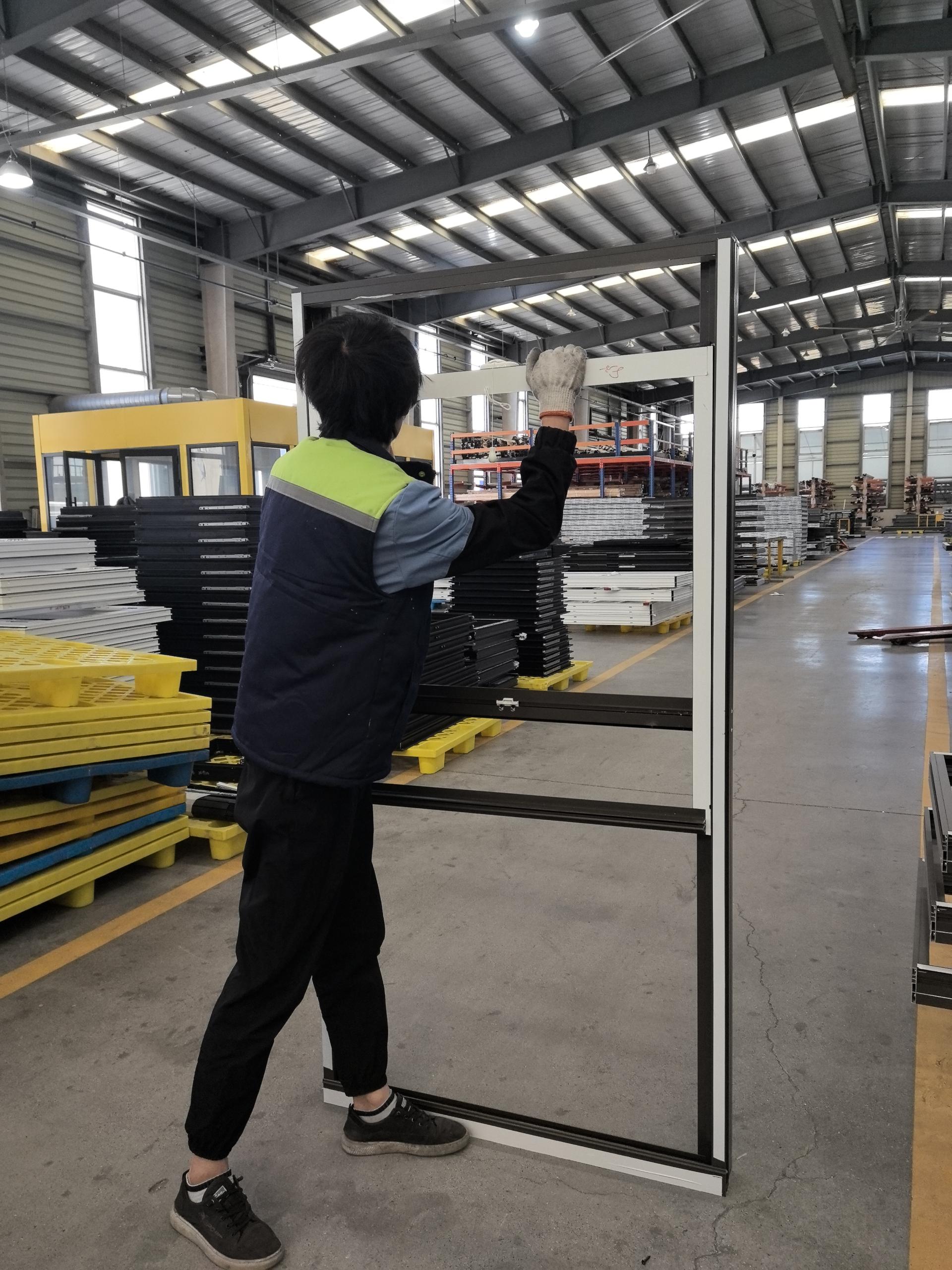 Superhouse Aluminum Vinyl Upvc windows Thermal Break Aluminium Frame Round Window Double Glass Single Hung windows