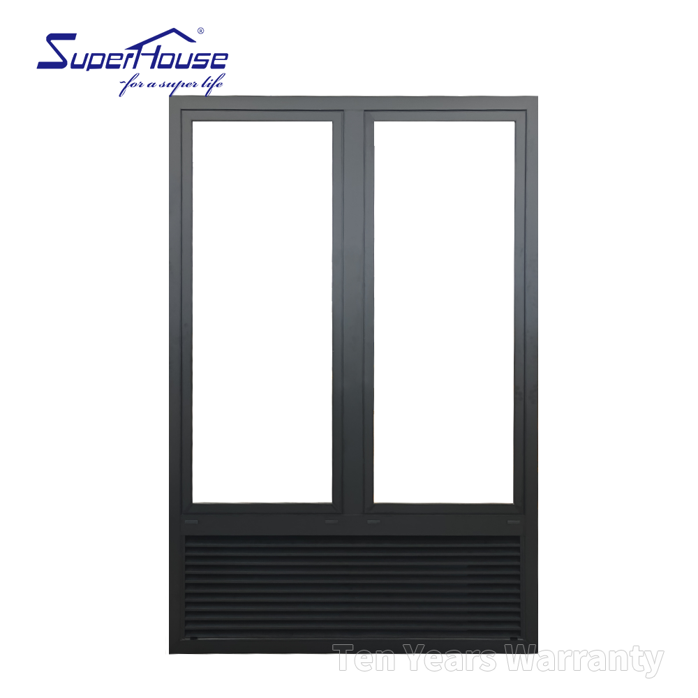 10 Years Warranty American Style NOA Hurricane Impact Casement Window with Blinds  Aluminum Window for Houses