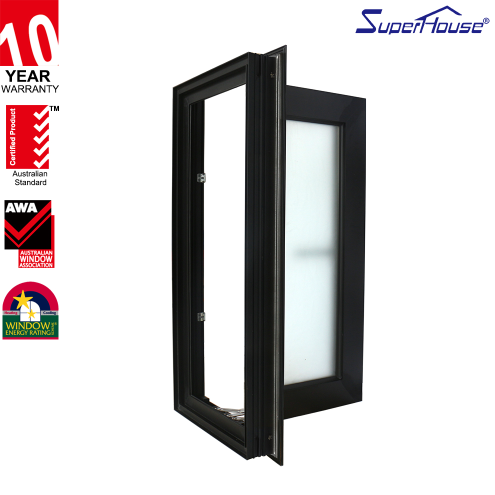 NZ Coastal Windproof Villa Windows Tilt Turn Sliding Casement Aluminum Frame 316SS Hardware