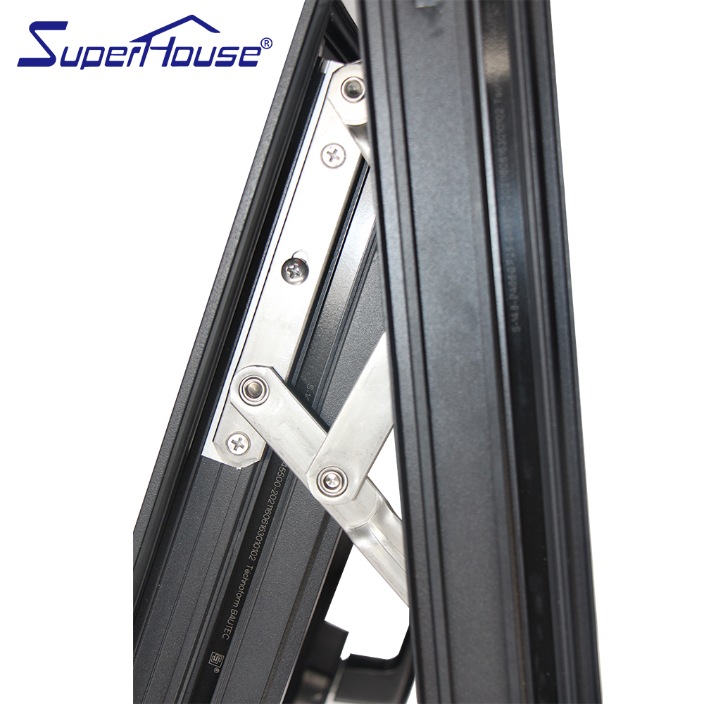 Modern Style Insulated Double Glazing Tempered Glass for Villas & Hotels AS2047 Certificated Aluminum Casement Window