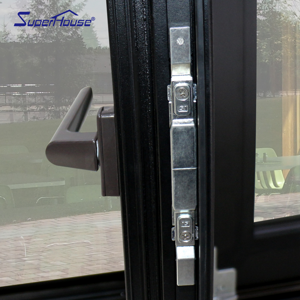 Suoerhouse AS2047 Certificated Thermal Break Folding Screen Soundproof for Hotel & Exterior Use Aluminum Alloy Folding Window