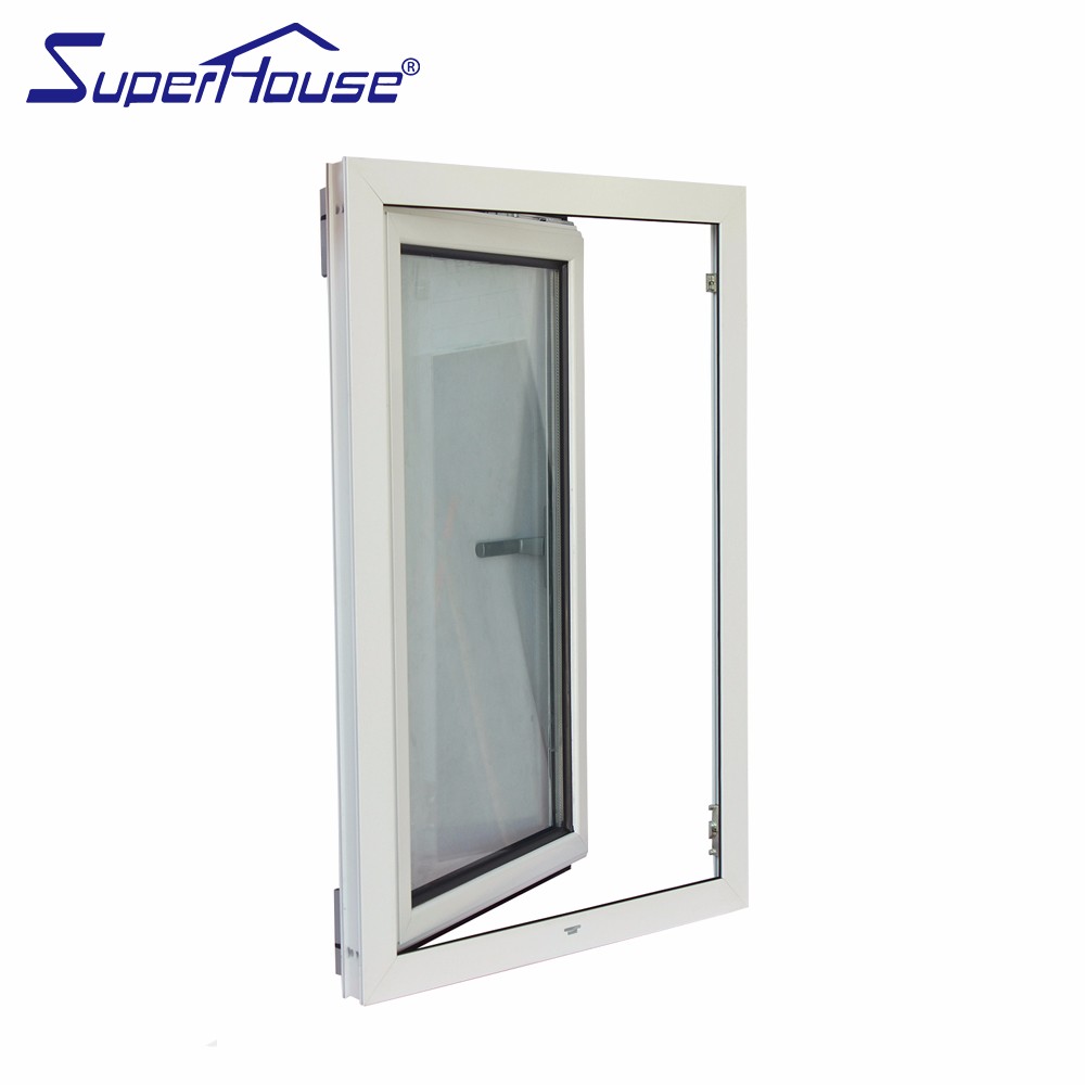 NFRC Certified Aluminum Tilt&Turn Window Double Glazing Low E Coating Customized Color Heat Insulation for Luxury Villa