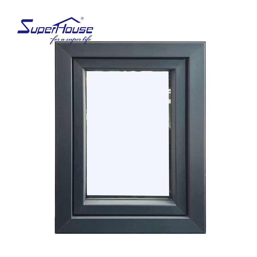 NFRC Certified Upvc Double Glazed windows Impact Resistant in Swing Casement windows
