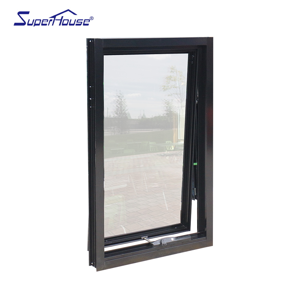 Superhouse Modern Design Australian Standard AS2047 Certified Aluminum Awnings Double Glazed Aluminium Awning Window