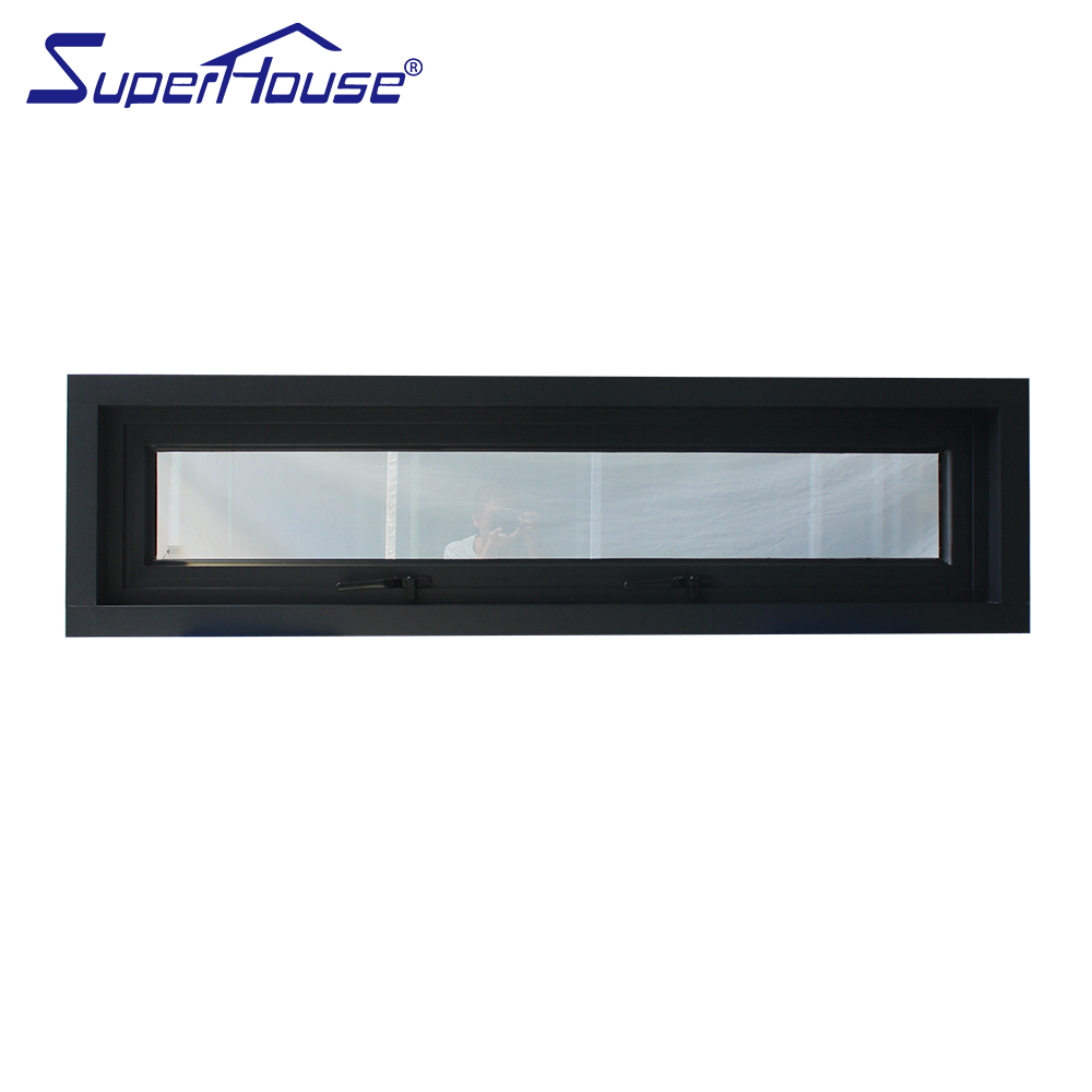 Modern European-style Aluminum Awning Window Soundproof Function Energy Star Qualified Customizable Sizes Colors Graphic Design