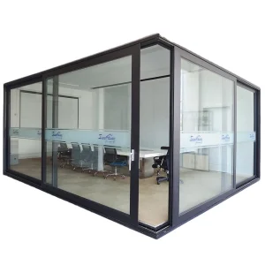 Color Adjust Office Used Lift Slider Partition Wall Soundproof Insulation Impact Resistance Aluminium Sliding Door
