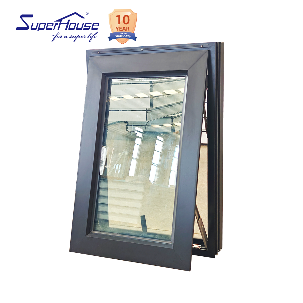 Hurricane Proof NOA NFRC AS2047 Maimi Dade Approval Powder Coating Aluminium Small Awning Window