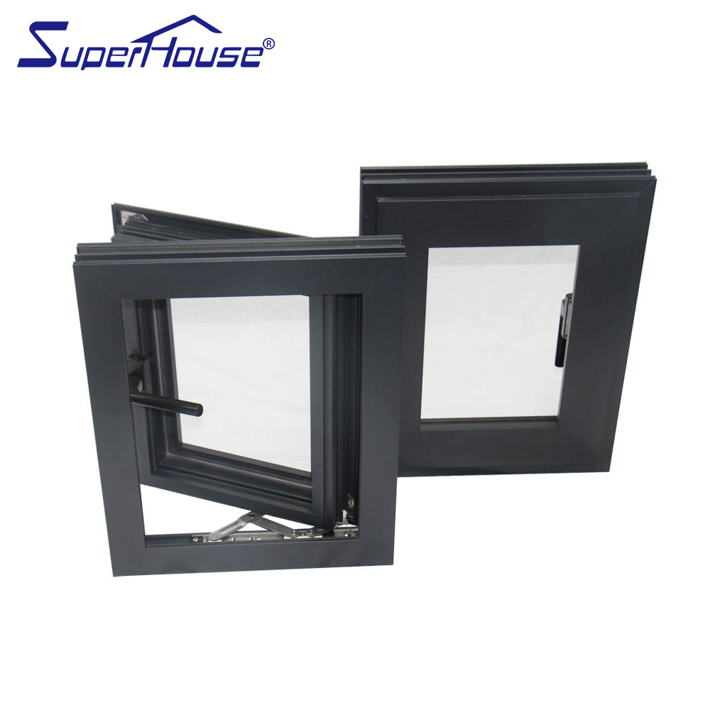Modern Style Insulated Double Glazing Tempered Glass for Villas & Hotels AS2047 Certificated Aluminum Casement Window