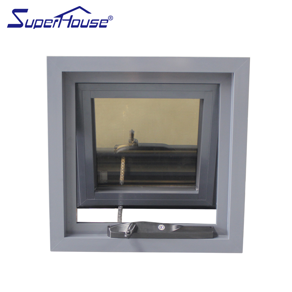 Modern Thermal Thermal Break Suitable for Traditional Chinese Villa Style  AS2047 Australian Standard Aluminium Awning Window