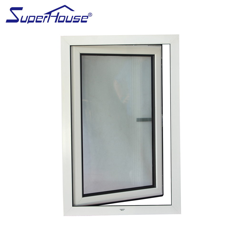 Elegant White Modern Aluminium Tilt and Turn Window, Luxury Simple Look with Durable Handle
