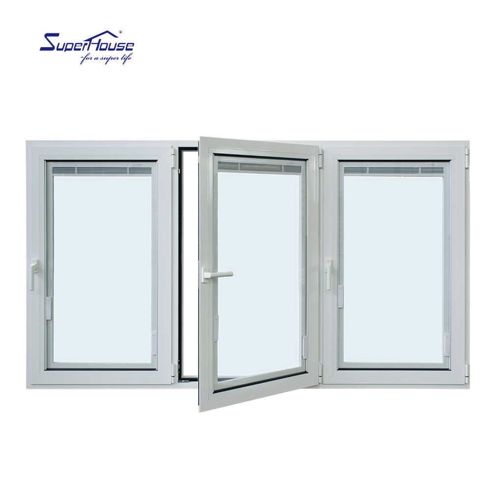 Aluminum Alloy Swing Windows & Doors with Tempered Glass Modern Design Soundproof Function Energy Star Qualified Commercial Use