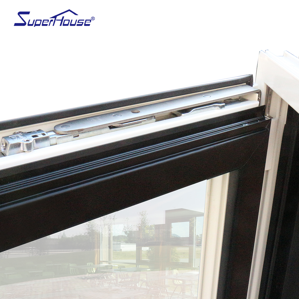 Customized High Quality Aluminum windows Double Tempered Glass Soundproof Hurricane Impact Aluminium Casement Window