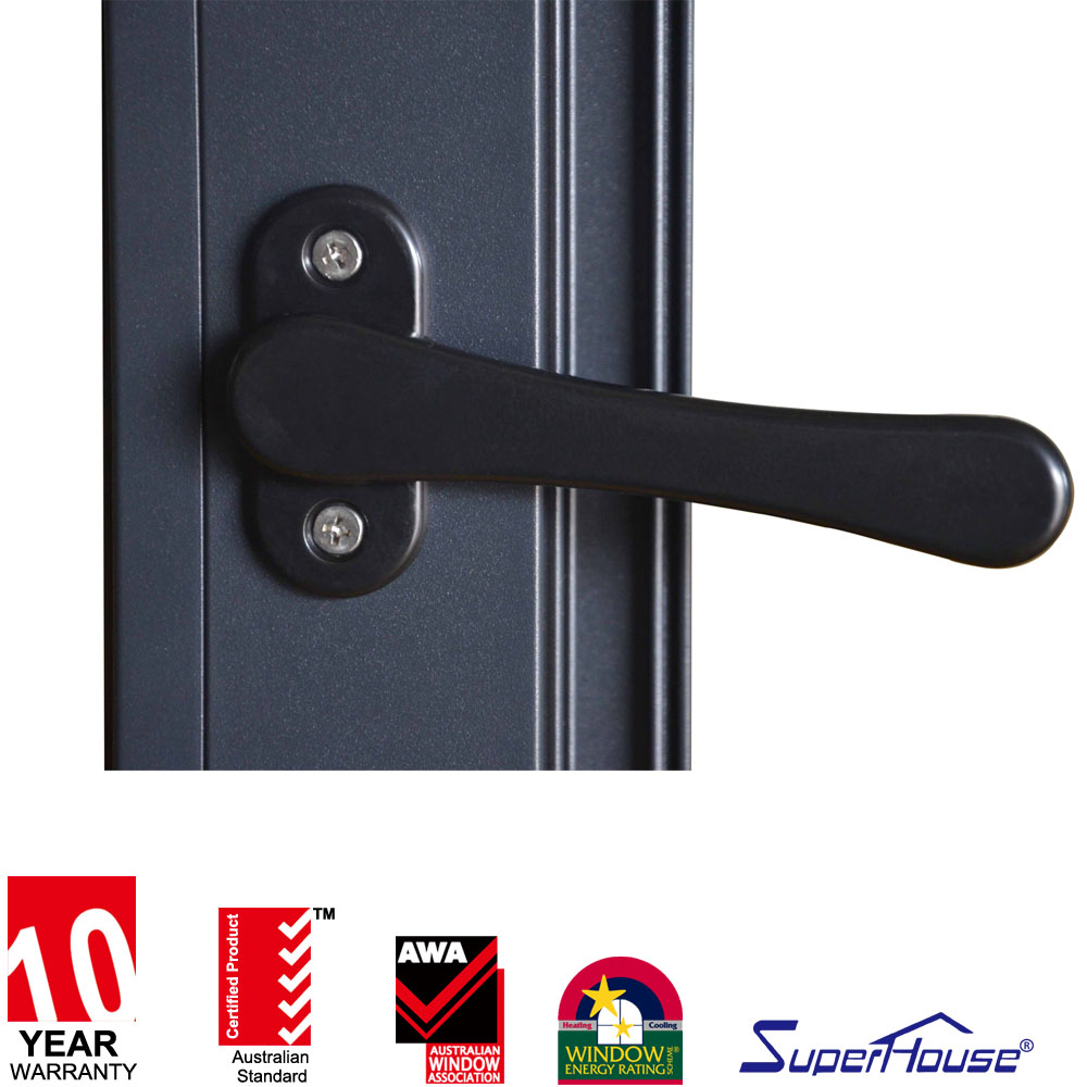Australian Standard AS2047 Original Supplier Double Glazed Tempered Glass Aluminum Easily Fold Folding Window