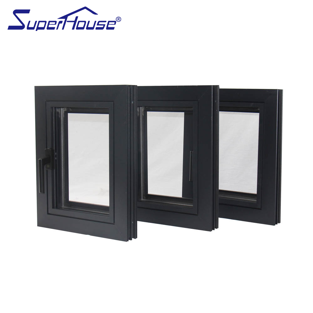 Modern Style Insulated Double Glazing Tempered Glass for Villas & Hotels AS2047 Certificated Aluminum Casement Window