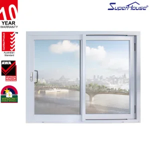 AS2047 Aluminum Sliding Window Modern Design Reflective Coated Glass Custom Color Privacy Protection for Residential Project