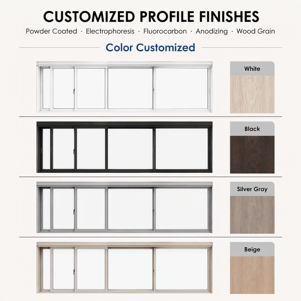 5 Star Hotel Exterior Modern Hurricane Proof Transmittance Laminated Safety Tempered Glass Aluminum Sliding Window Door