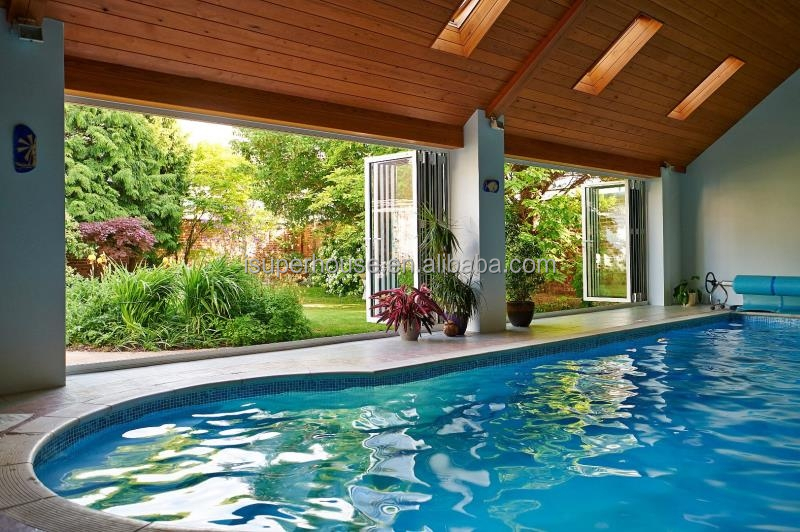 Hurricane Impact Aluminium Accordion Bifolding Doors Fold Door Tempered Glass Folding Door Can Be Casement Open