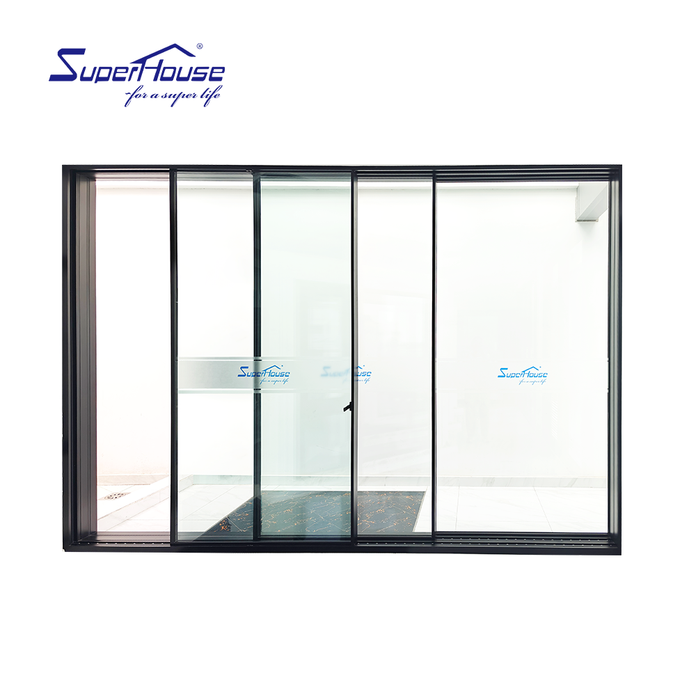 Superhouse Slim Series Ultra Slim Frame Aluminum Sliding Door, Panoramic Glass Patio Balcony Door