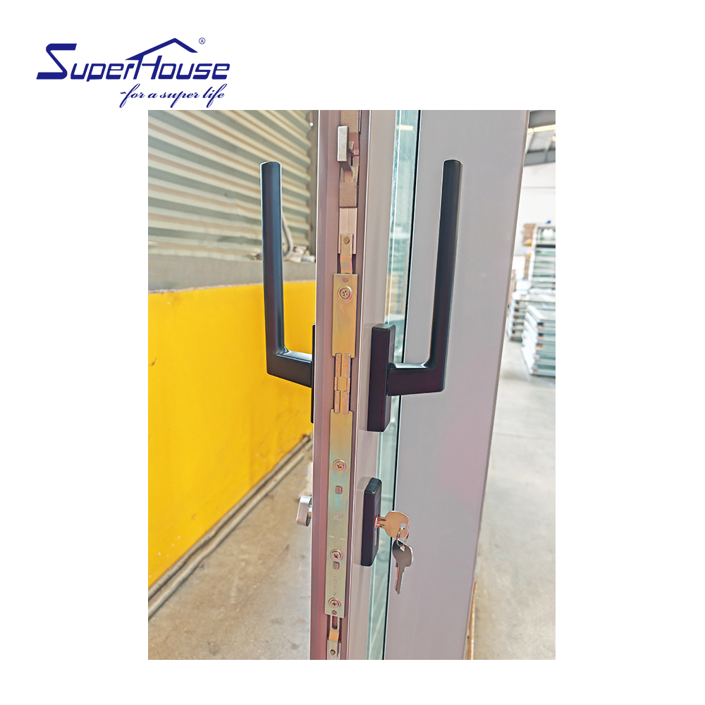 Customized Size Sliding Doors Double Tempered Glass Aluminum Doors Heat Insulation Energy Efficient Balcony Sliding Patio Door