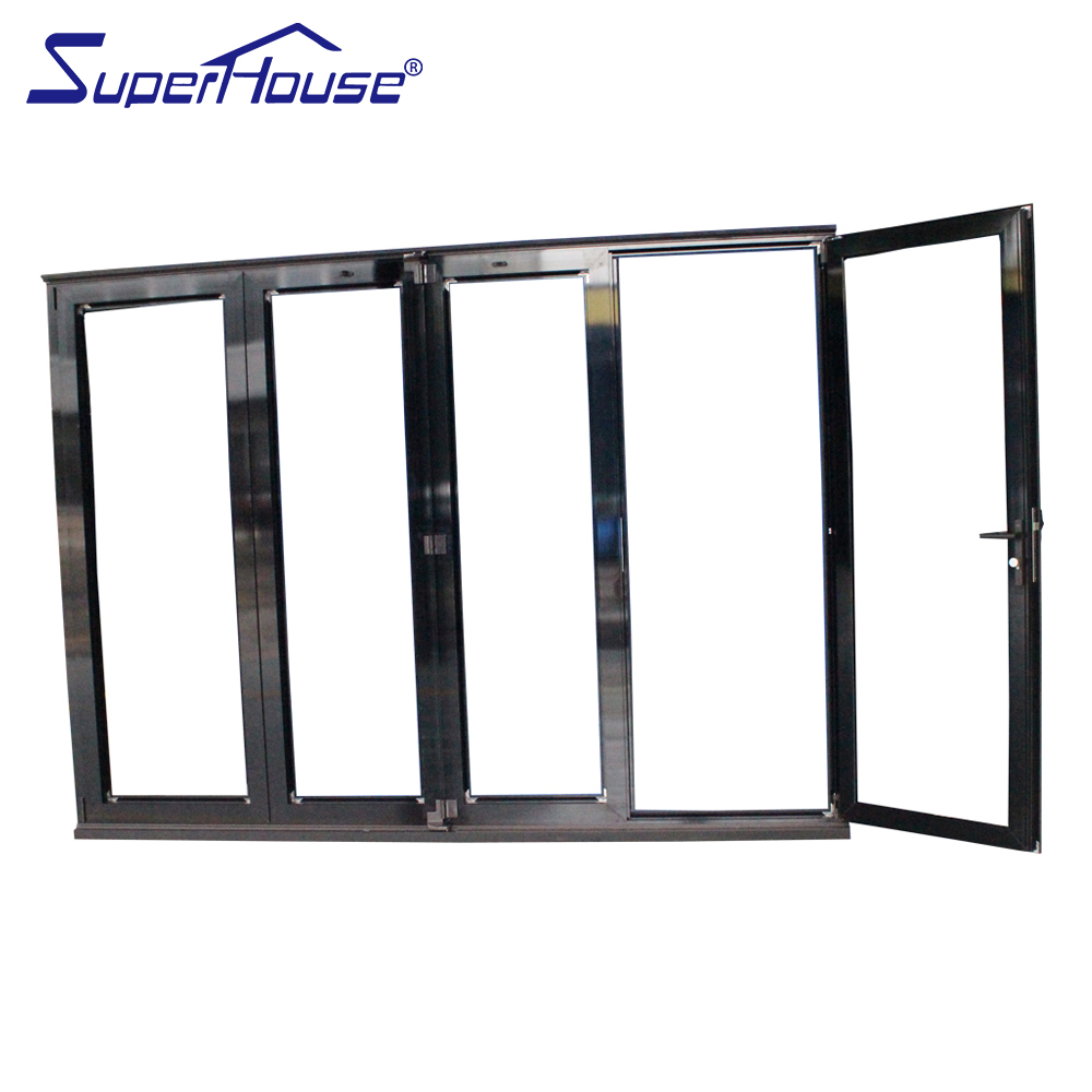 Superhouse Premium Aluminum Doors Modern Design Bi-fold Door Architectural Accordion Door Panoramic Aluminum Folding Doors