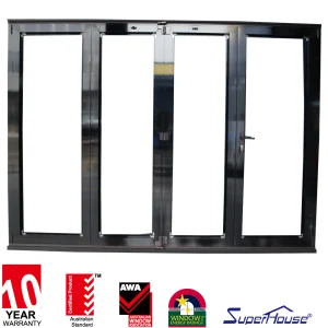 Hurricane Impact Commercial Aluminum Folding Storefront Door