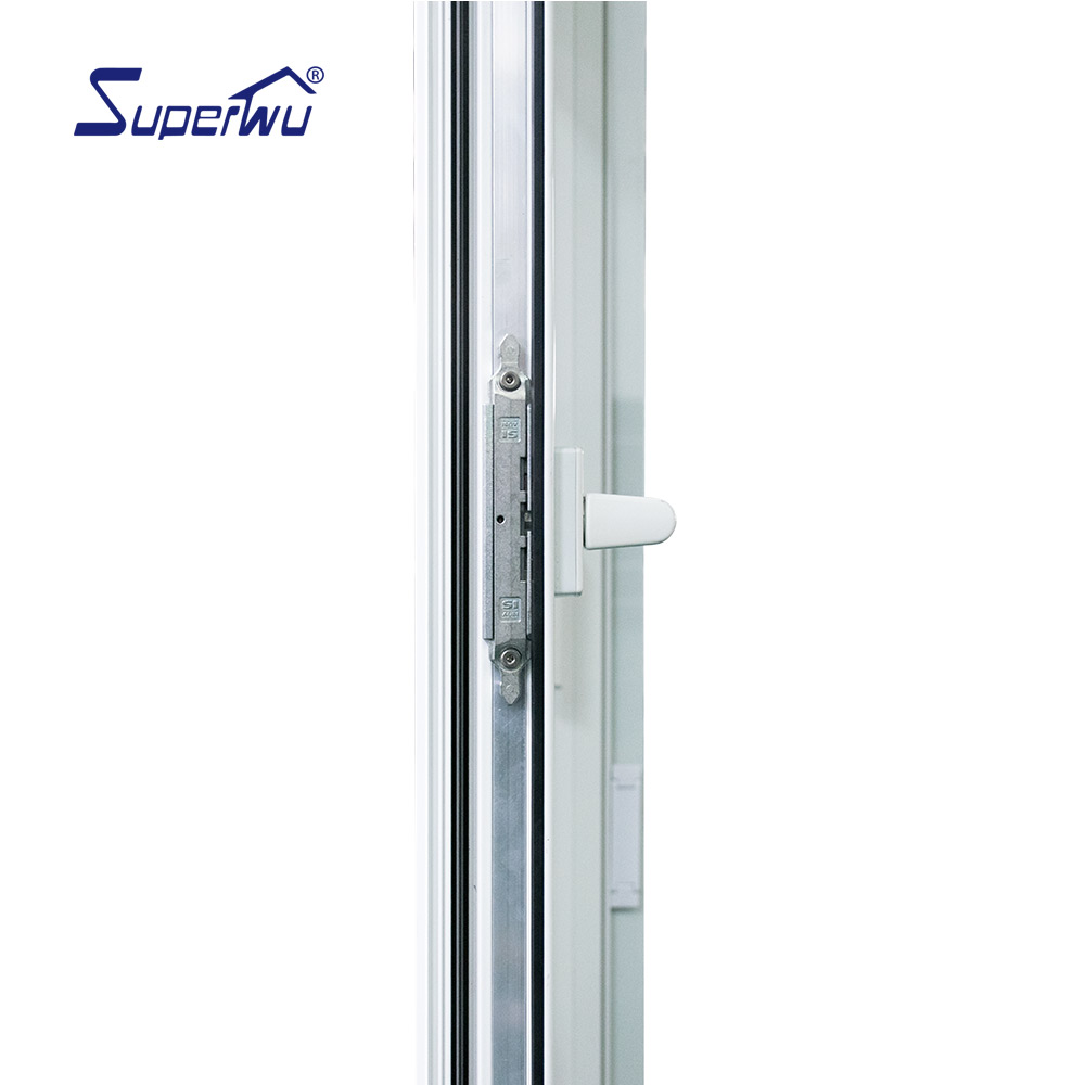 Florida Certified Hurricane Impact Resistant Aluminum Tilt&Turn Window Multi Point Lock Windproof Commercial Building Projects