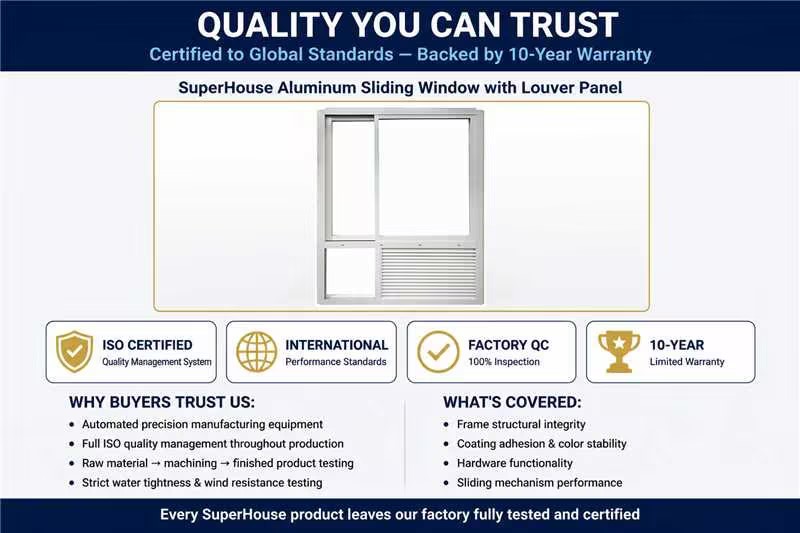 Aluminum Sliding Window Specification Detail 5