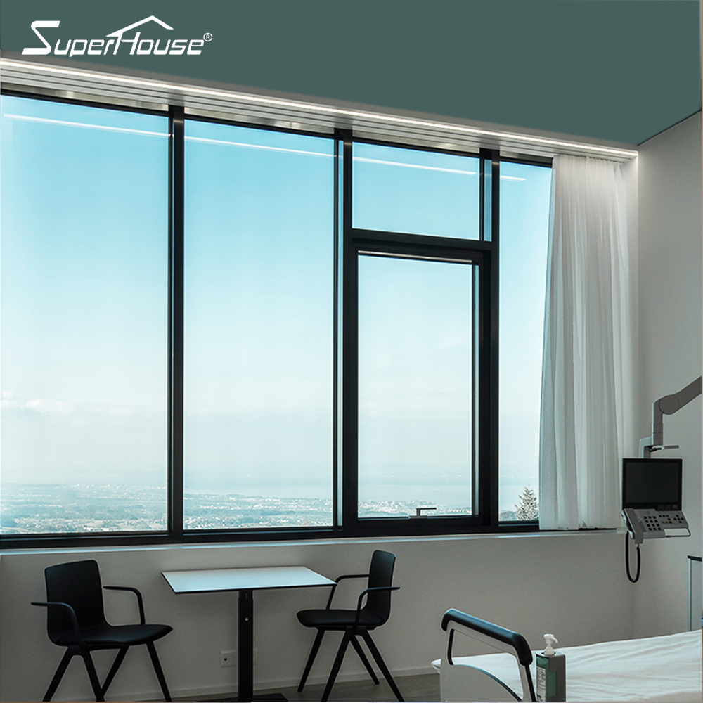 AS2047 NOA Aluminium  Window Modern Style Double Glass Window Tilt Turn Window for House