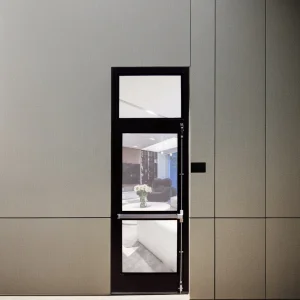 Commercial Building Emergency Exit Fire Alarm Automatic Opening Device Aluminum Safety Tempered Panic bar Escape Door