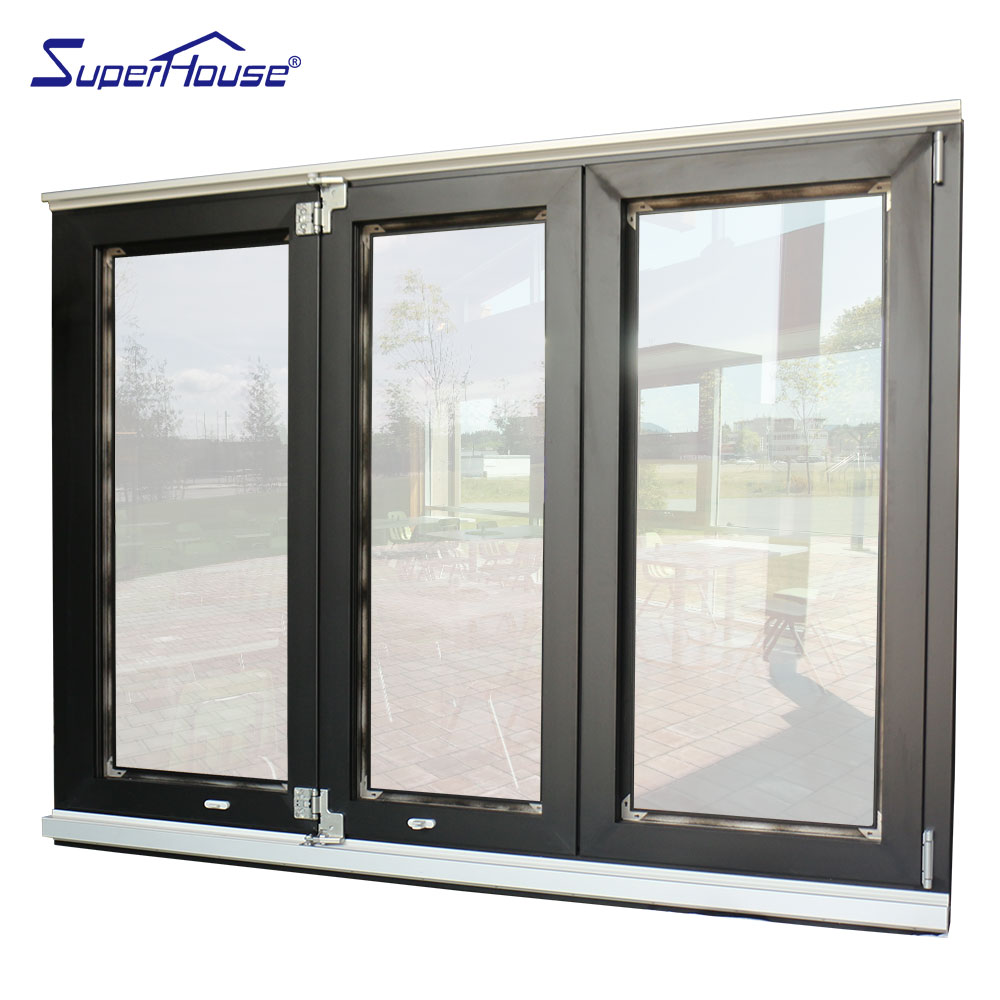 Superhouse Energy Efficient   Bi-folding Window  With Retractable Screen