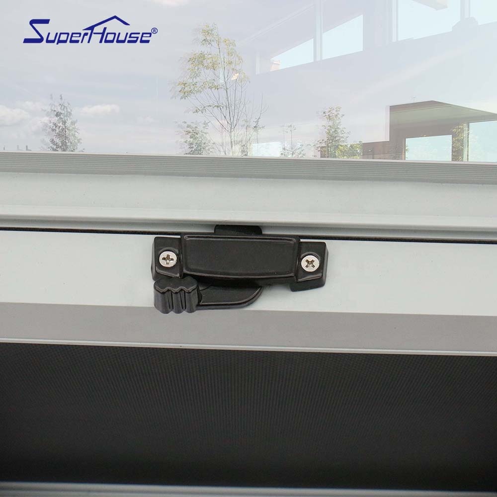 Hurricane Impact Single Hung Window USA Florida Most Popular Customize Color Aluminium Frame Window with FL Code and NOA