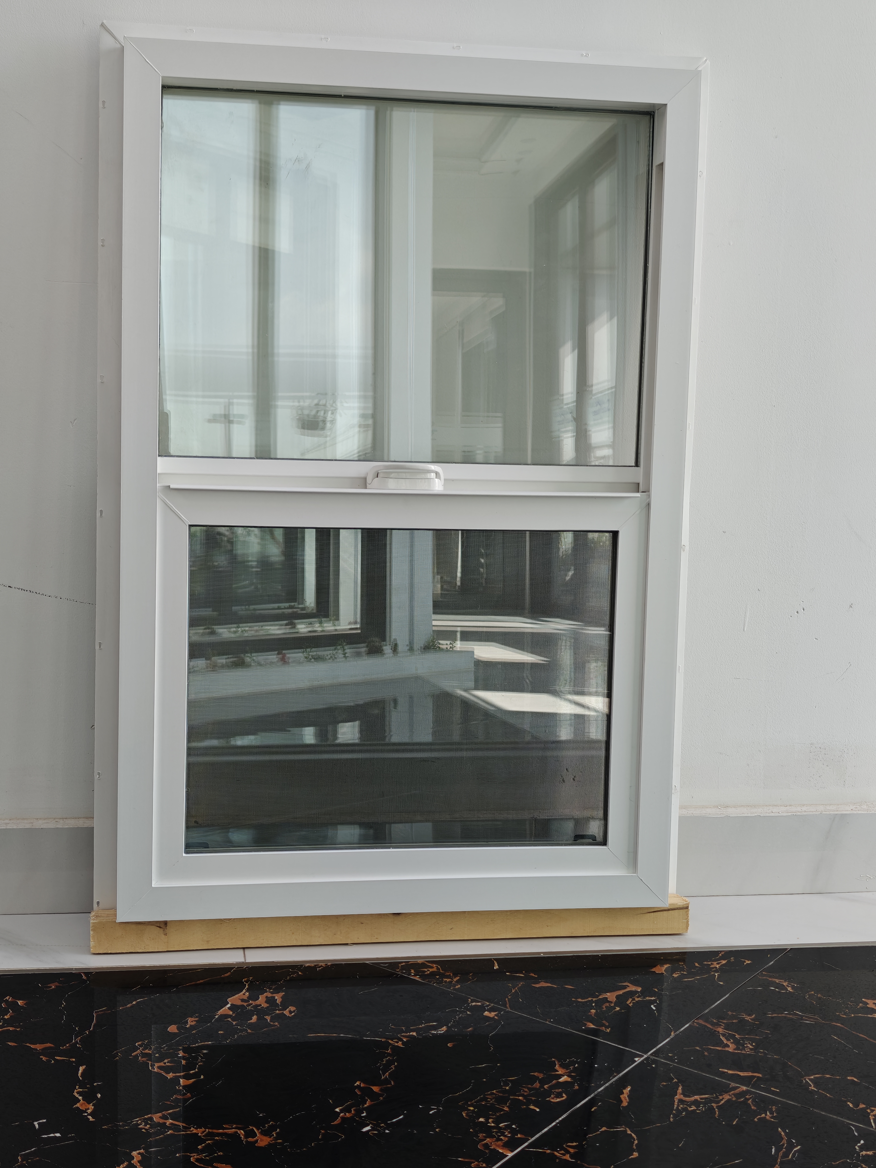Superhouse Aluminum Vinyl Upvc windows Thermal Break Aluminium Frame Round Window Double Glass Single Hung windows