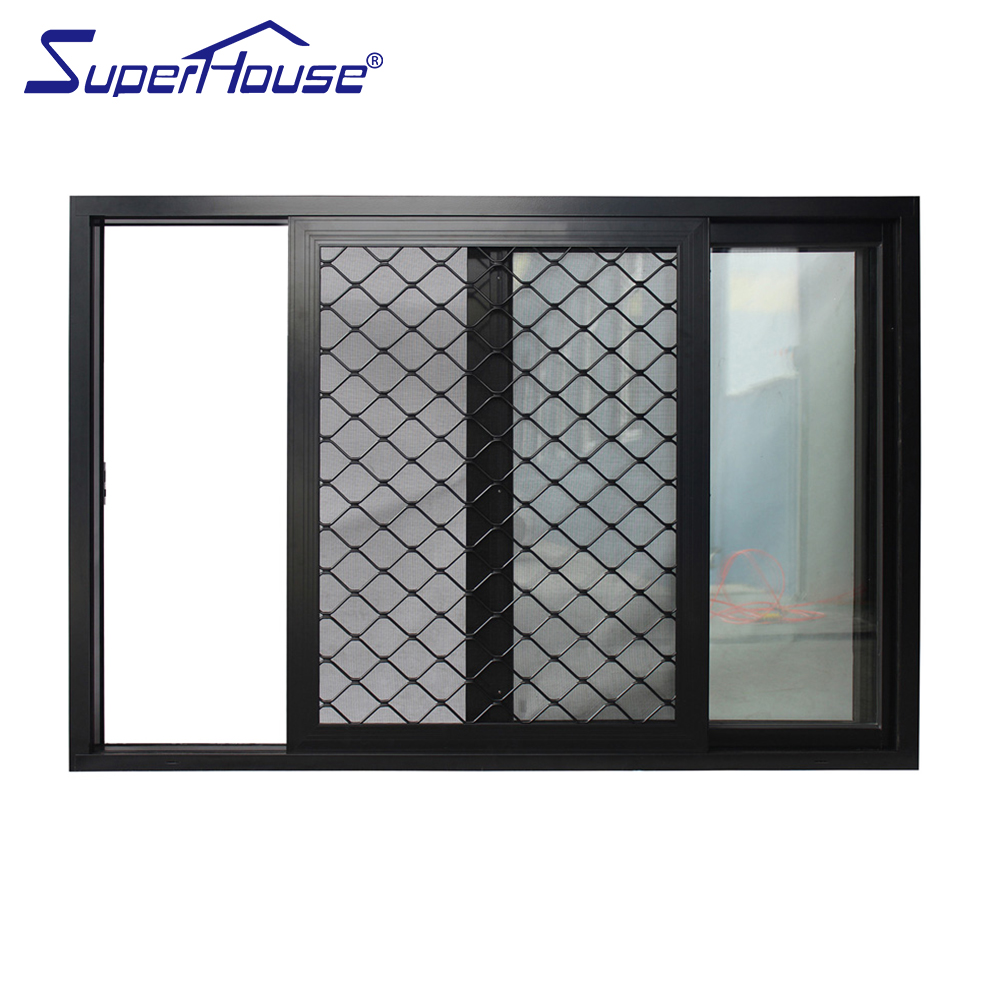 Hurricane Resistant Aluminum Sliding Window Miami Approved PVB Laminated Low-E Glass Anti UV Heat Insulation for Kitchen